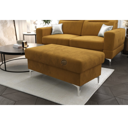 PUFA ZE SCHOWKIEM MALIBU 100x55 CM - Odcienie żółtego