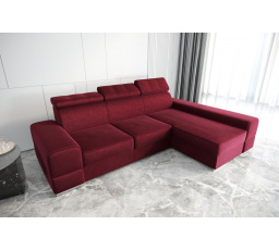 NAROŻNIK ROYAL 295×185 - prawa , Odcienie bordowego