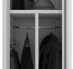 Fém ruhásszekrény KACPER 1 Plus, Szürke
