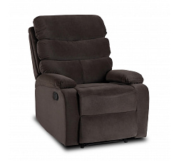 Fotel Rozkładany KOBE Brązowy Welurowy