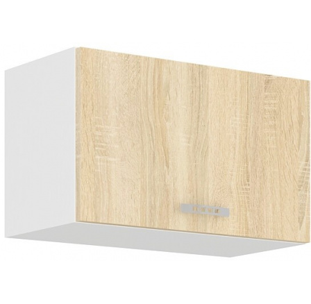 Horní skřínka SARA - 60 OK-40 1F, Bílá / Dub Sonoma