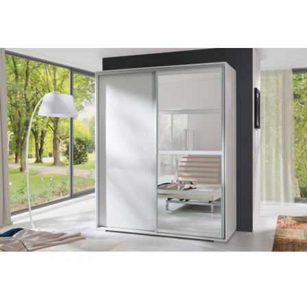 Šatní skříň LEO 180, Bílá