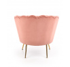 AMORINITO fotel, világos rózsaszín/arany