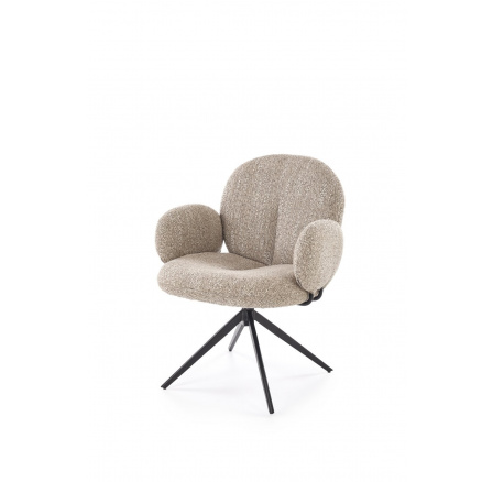 Forgó étkezőszék K568, Sötét Bézs/Fekete