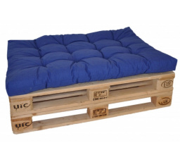 Sedák na paletu 120x80 modrý melír