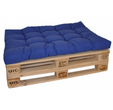 Sedák na paletu 120x80 modrý melír