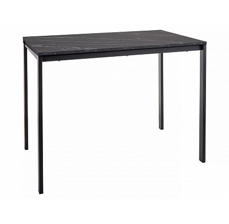 MARIO étkezőasztal, Fekete márvány hatás/Fekete