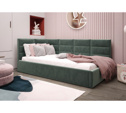 ŁÓŻKO ZAZU - Odcienie turkusu- T72 , Strona lewa