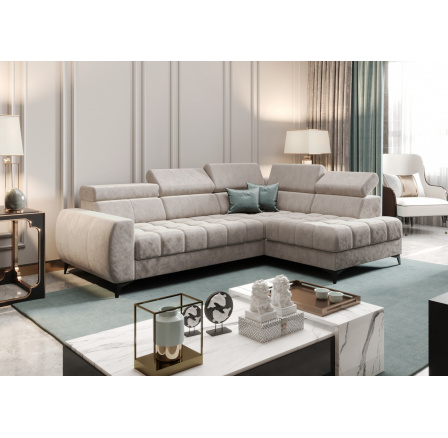 NAROŻNIK ROZKŁADANY PORTO MINI 170X255 CM - prawa , Odcienie beżu NAROŻNIK ROZKŁADANY PORTO MINI 170X255 CM - prawa , Odcienie beżu