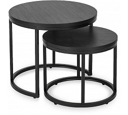 Zestaw Stolików MANU Czarny