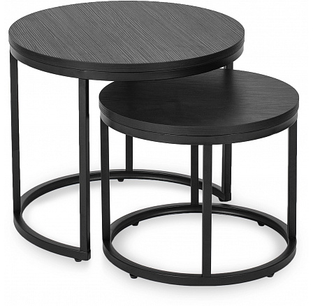 Zestaw Stolików MANU Czarny