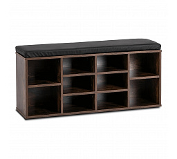 Szafka na buty AXEL 104 cm Dąb Rustykalny/Czarny