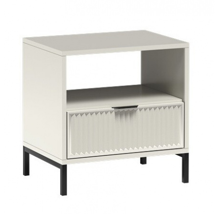 Éjjeliszekrény LINKaSTYLE LS-7, Kasmír/Fekete