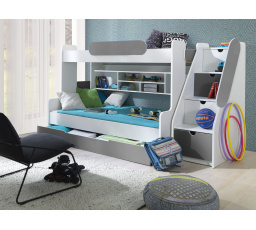 Patrová postel SEGAN šedá grafit