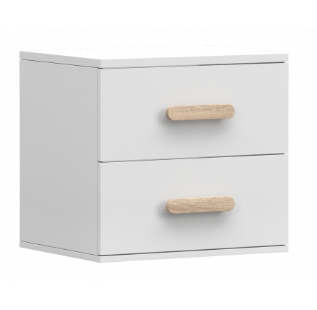 SMYK I - 22 éjjeliszekrény - Fehér Matt/Sonoma