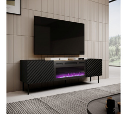 ONDA RTV EF TV-szekrény, fekete/ artisan tölgy