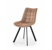 Étkezőszék K332 VELVET, Bézs Bluvel 28/Fekete