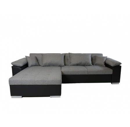 MIRABELA (MIRELLA )-Levá sedací souprava eco černá EK14/ Malmo 90 sv.šedá  (KA) - kolekce "D" (Z)***SUPERAKCE DO VYPRODÁNÍ