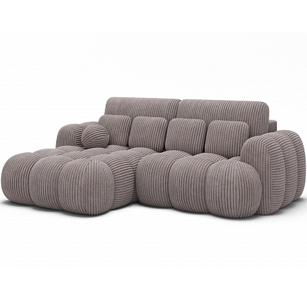 COVELION sarokkanapé ágyneműtartóval, balos, Modullo 03