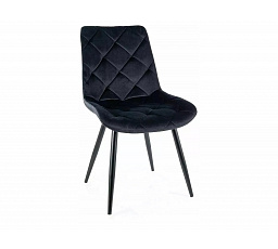 RALPH VELVET étkezőszék, fekete Bluvel 19/fekete matt