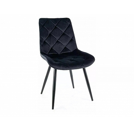RALPH VELVET étkezőszék, fekete Bluvel 19/fekete matt