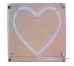 LED lámpa Szív neon hatással