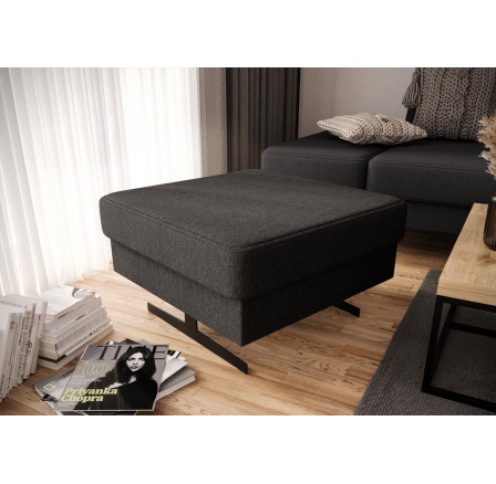 PUFA EMPORIO 70x70 CM - Odcienie ciemnego popiela