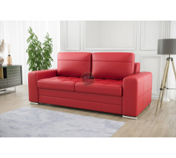 SOFA VERONA III 190 CM SKÓRA NATURALNA - Skóra czerwona