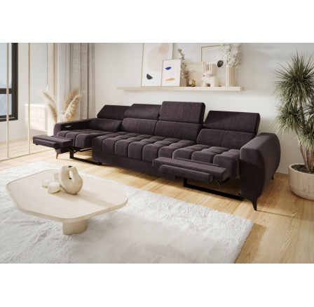 SOFA PORTO IV RELAX 331 CM - Odcienie brązowego