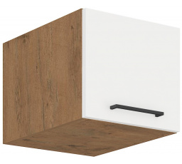 Horní skřínka VEGAS - 40 NAGU-36 1F, Dub Lancelot / Bílý lesk