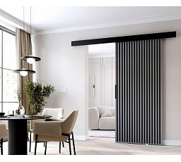 Posuvné dveře STANDART MIX L80, Šedá/Černá