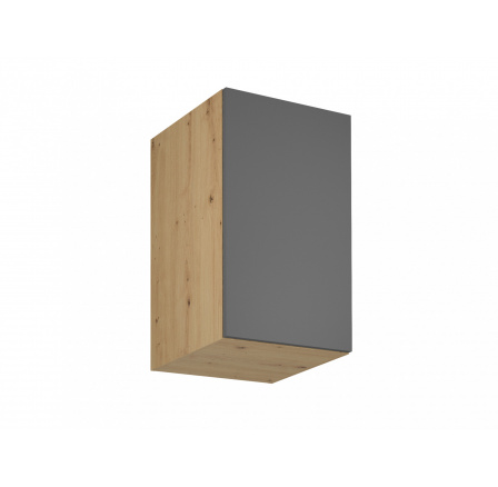 Konyhai felső szekrény Langen G45G P/L, szürke/tölgy artisan