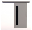 Tolóajtó a falra GELA 96 Szürke+Fekete Lacobel