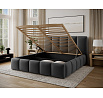 Bed Edvige + wooden frame/ standard lift/ bedding box 160x200 Monolith 97 Not applicable 1