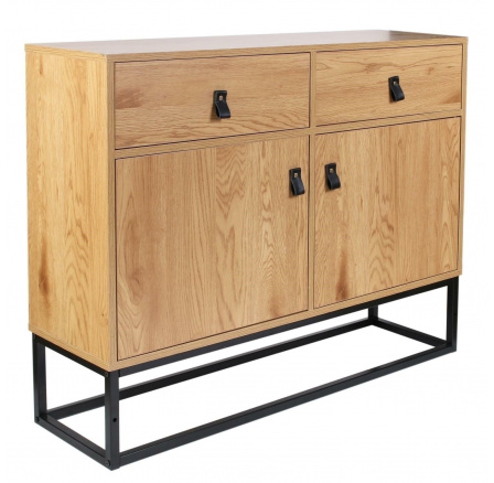 Abbott komód tölgy/fekete