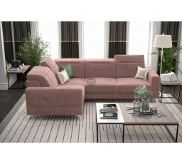 NAROŻNIK MALIBU 250X180 CM - lewa , Odcienie Różu