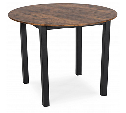 Stół TEO 100 cm Dąb Rustykalny/Czarny