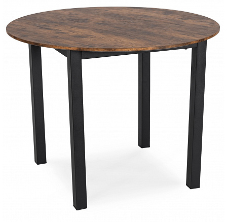 Stół TEO 100 cm Dąb Rustykalny/Czarny