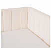 Łóżko 90x200 VILLEMO Kremowe Boucle