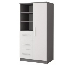 OMEGA II - 05 Polc, Szürke/Fehér