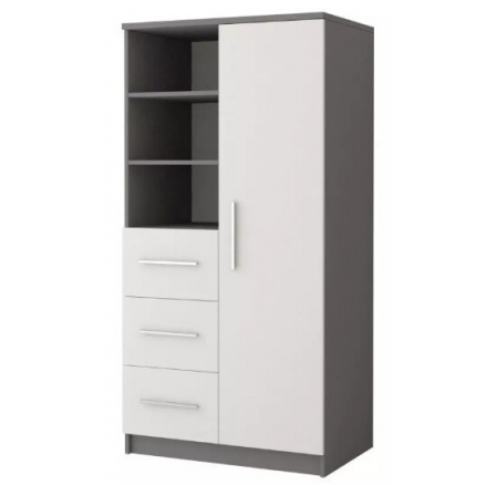 OMEGA II - 05 Polc, Szürke/Fehér