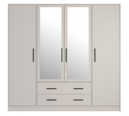 SMART SRL1 gardróbszekrény tükörrel, Kashmir