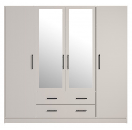 SMART SRL1 gardróbszekrény tükörrel, Kashmir