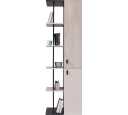 PLANET- PL5 polc, fekete+tölgy+bézs