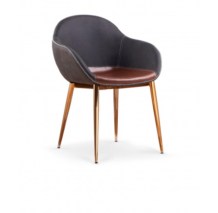 Étkezőszék K304, Sötétszürke/Barna