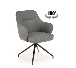 Forgó étkezőszék K527, Szürke/Világosszürke/Fekete