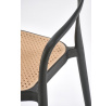K530 étkezőszék, Fekete/Természetes