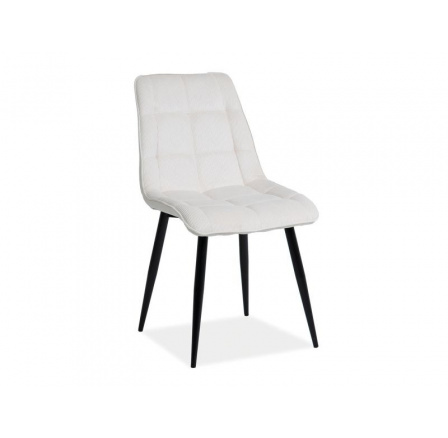 Étkezőszék CHIC Kordbársony, krém Fjord 23/fekete matt