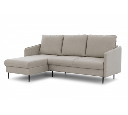 Narożnik Taila Mini z funkcją spania / Loft 02 / czarne nogi / strona lewa