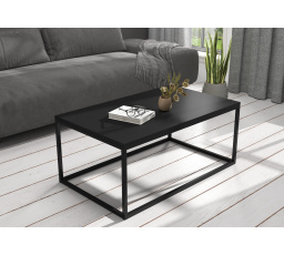 NARISA dohányzóasztal 100x60 Fekete+Fekete